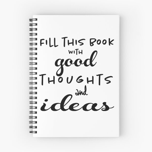 Item preview, Fill This Book With Good Thoughts and Ideas designed and sold by Nicole Creates.