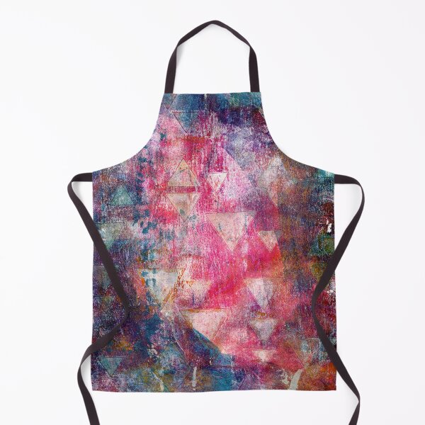 Item preview, "Faded Triangles" Gel Print Painting designed and sold by peonypours.