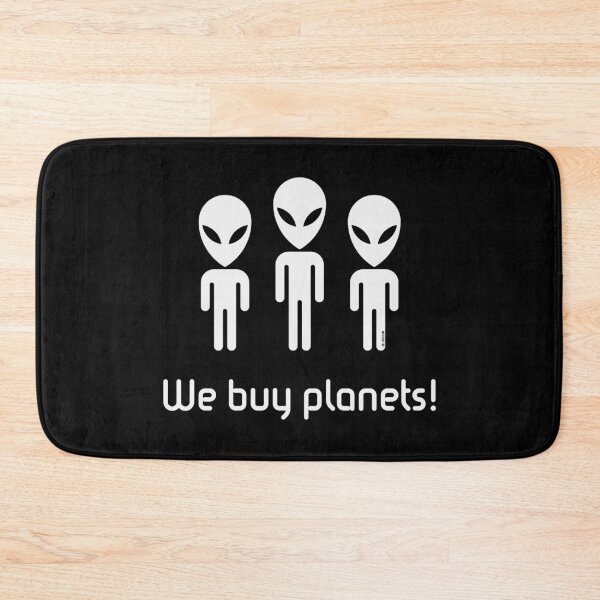 Item preview, We Buy Planets! (Science Fiction / Space Aliens / White) designed and sold by Roderix.