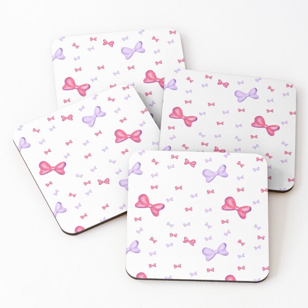 Item preview, Bow pattern | Violet & Pink  designed and sold by Missing In Art.