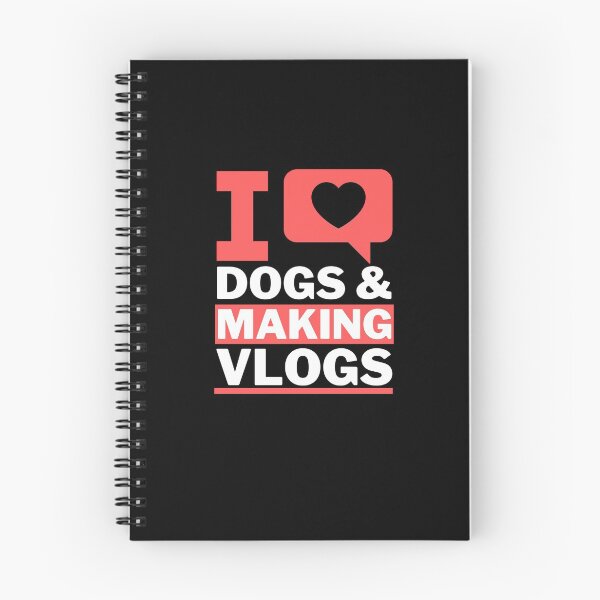 Item preview, I love dogs and making vlogs designed and sold by Unchainthebeast.