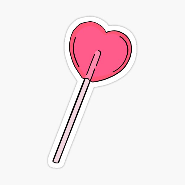 Heart Lollipop Sticker | Stickers for Hydroflask | Laptop Stickers |  Waterproof Stickers | Coquette Stickers