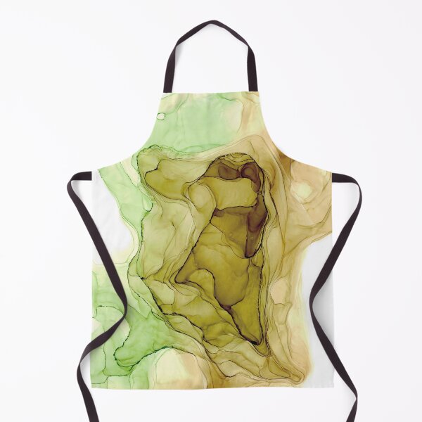 Item preview, Brown and Light Green Abstract 22 Alcohol Ink Painting by Herzart designed and sold by herzart.
