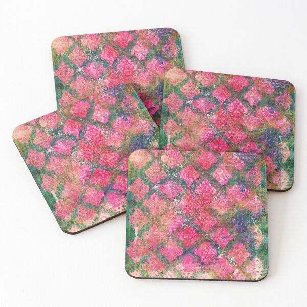 Item preview, "Magenta Morocco" Gel Print Painting designed and sold by peonypours.
