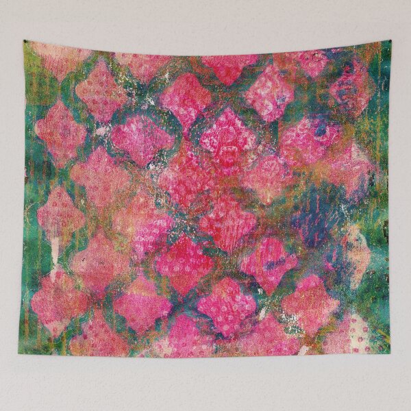 Item preview, "Magenta Morocco" Gel Print Painting designed and sold by peonypours.