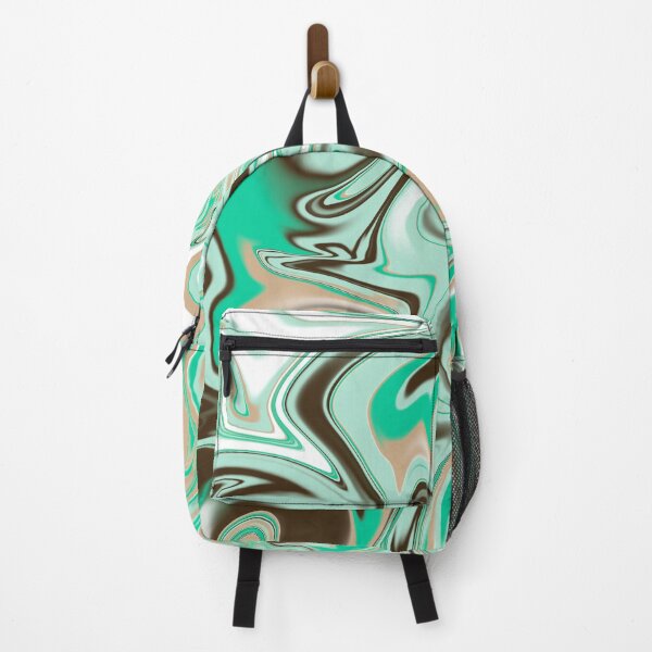 Item preview, Mint Chocolate Swirl A Fun Abstract Pattern in Browns and Greens designed and sold by Christine Clayton.