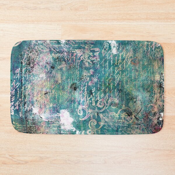 Item preview, "Script and Flourish" Gel Print Painting designed and sold by peonypours.