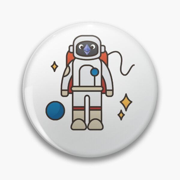 Item preview, Ethereum Face ETH Astronaut To The Moon Funny Crypto HODL designed and sold by trendo.