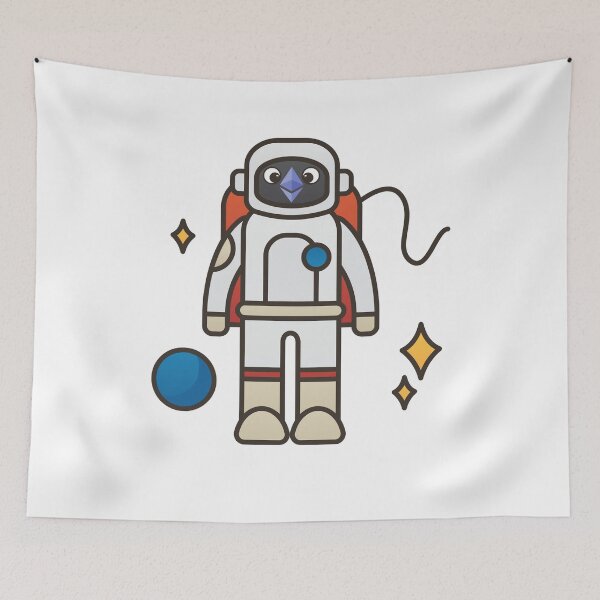 Item preview, Ethereum Face ETH Astronaut To The Moon Funny Crypto HODL designed and sold by trendo.