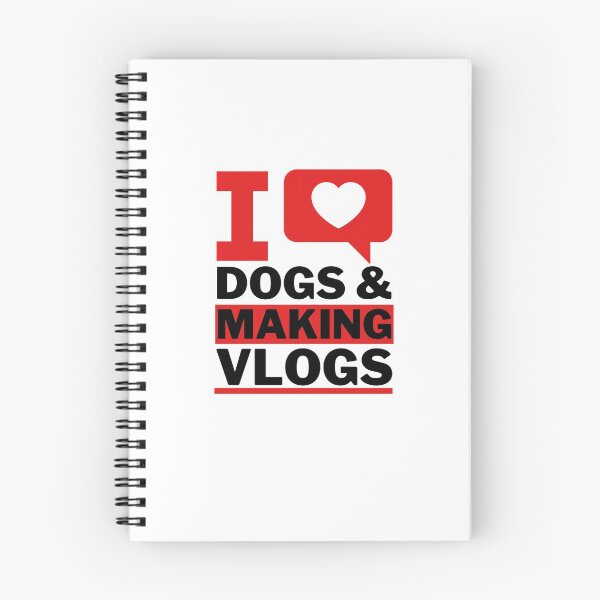 Item preview, I love dogs and making vlogs designed and sold by Unchainthebeast.