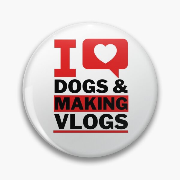 Item preview, I love dogs and making vlogs designed and sold by Unchainthebeast.