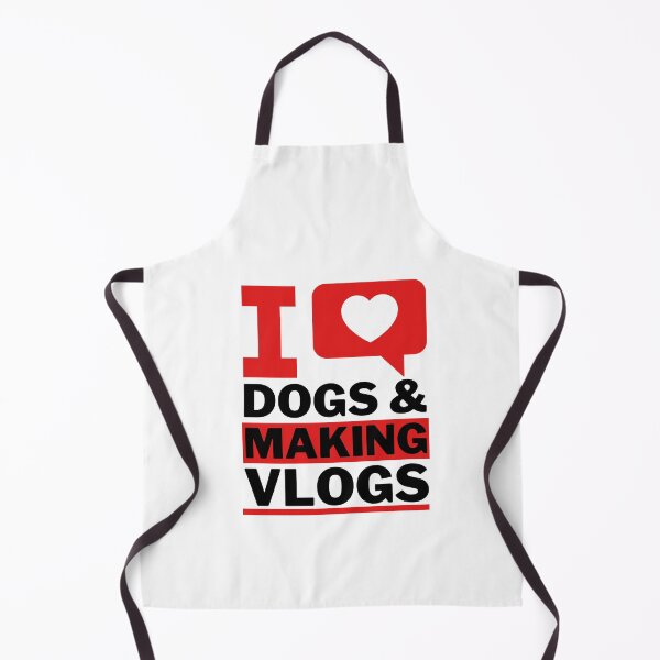 Item preview, I love dogs and making vlogs designed and sold by Unchainthebeast.