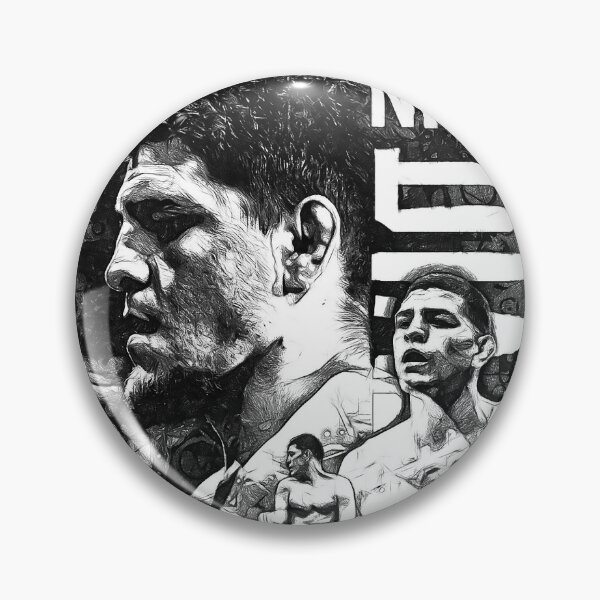 Item preview, Nick Diaz Black and White Drawing designed and sold by SavageRootsMMA.