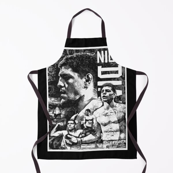 Item preview, Nick Diaz Black and White Drawing designed and sold by SavageRootsMMA.