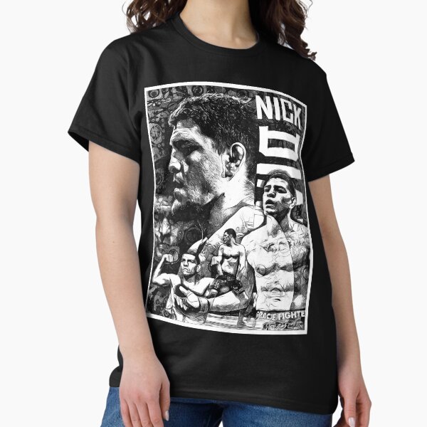 Item preview, Nick Diaz Black and White Drawing designed and sold by SavageRootsMMA.