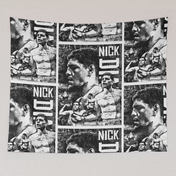 Item preview, Nick Diaz Black and White Drawing designed and sold by SavageRootsMMA.