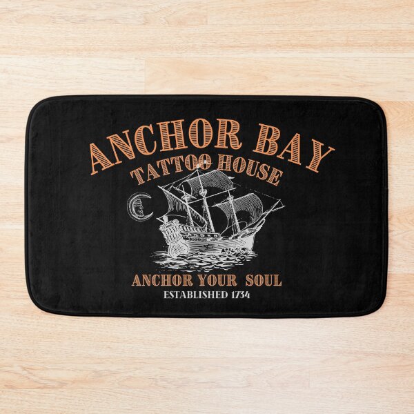 Item preview, ANCHOR BAY TATTOO HOUSE orange gray designed and sold by ColdCityDesign.