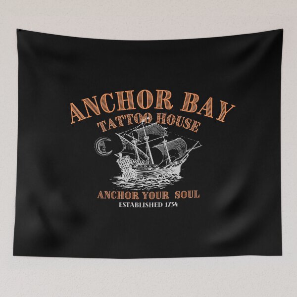 Item preview, ANCHOR BAY TATTOO HOUSE orange gray designed and sold by ColdCityDesign.