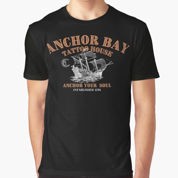 Item preview, ANCHOR BAY TATTOO HOUSE orange gray designed and sold by ColdCityDesign.