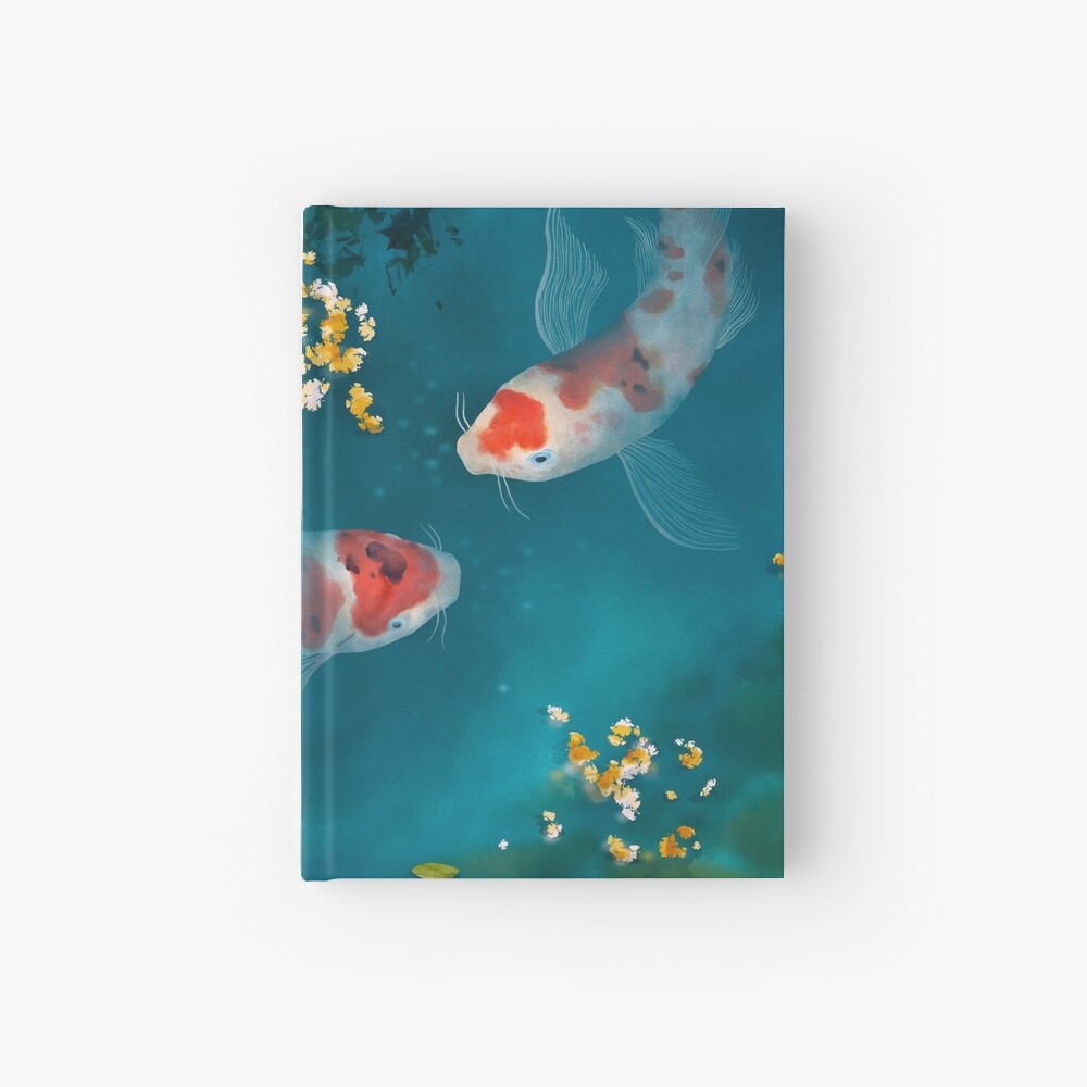 Koi Carps Hardcover Journal
