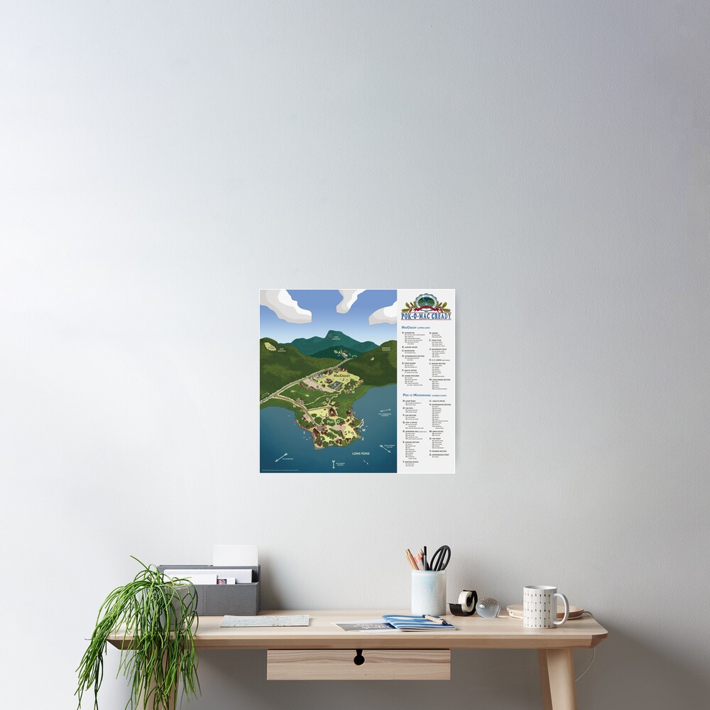 Pok-O-MacCready Map Poster
