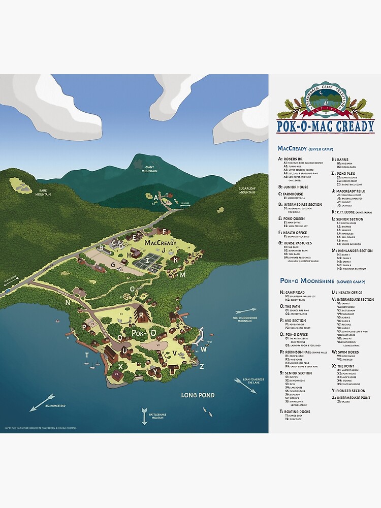 Pok-O-MacCready Map by Adk-Schlr-Fndn