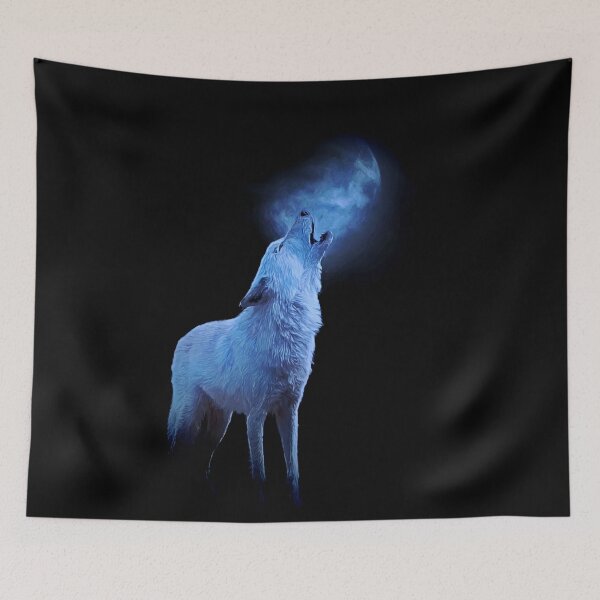 Item preview, Wolf howling in the night designed and sold by Guardi71.