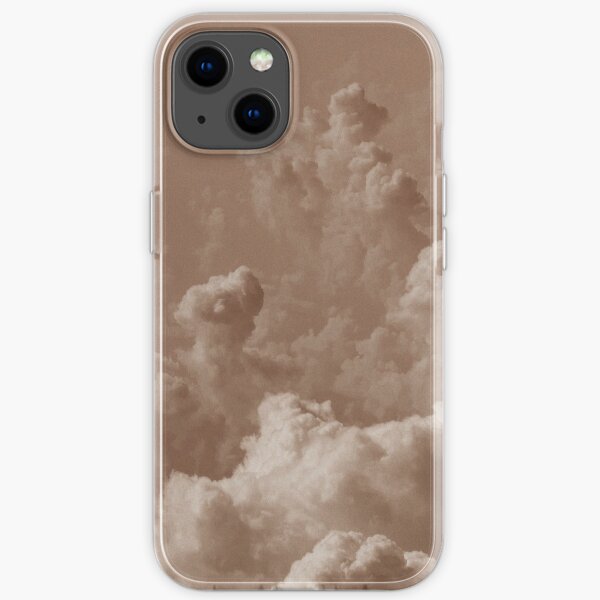 Dark Academia Aesthetic brown clouds iPhone Soft Case