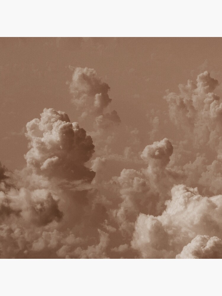 Dark Academia Aesthetic brown clouds Crewneck Sweatshirt by Pictandra