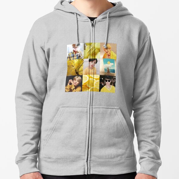 jimin yellow hoodie