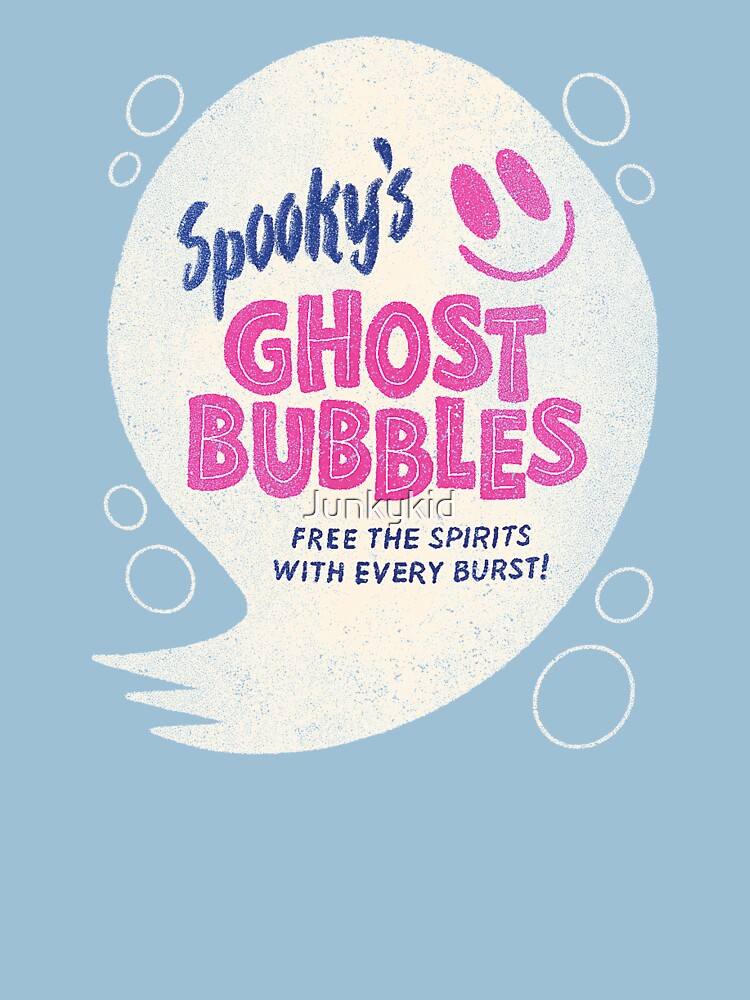 Spooky's Ghost Bubbles Vintage Label by Junkykid