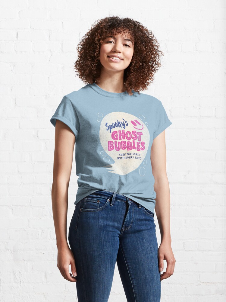 Alternate view of Spooky's Ghost Bubbles Vintage Label Classic T-Shirt