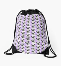 Pugly Is Beautiful in Lavender Drawstring Bag