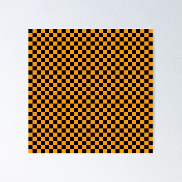 Item preview, Black And Orange Check Pattern designed and sold by collegeplace.