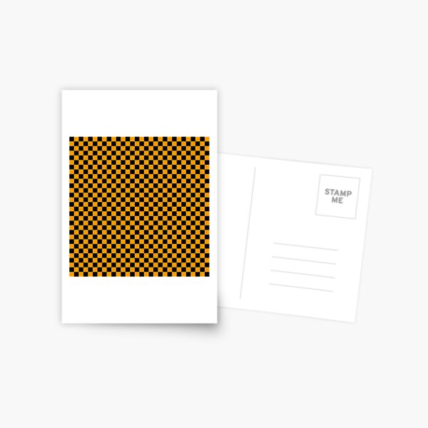 Item preview, Black And Orange Check Pattern designed and sold by collegeplace.
