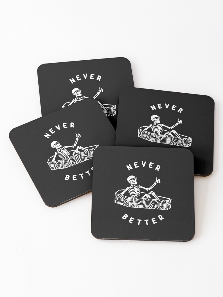 Thumbnail 1 of 5, Coasters (Set of 4), Never Better designed and sold by deniart.