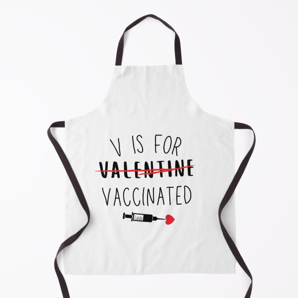 Item preview, V Is For Vaccinated Valentines Pro Vaccination  designed and sold by Sutra-Lotus-Co.