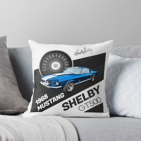 Item preview,  Ford Mustang Shelby GT500 - Acapulco Blue Retro Design designed and sold by blackwolfpixels.