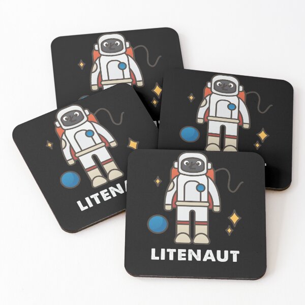 Artikelvorschau, Litecoin Face LTC Astronaut Litenaut Kryptowährung HODL entworfen und verkauft von trendo.