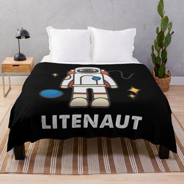 Aperçu de l'œuvre Litecoin Face LTC Astronaute Litenaut Crypto-monnaie HODL créée et vendue par trendo.