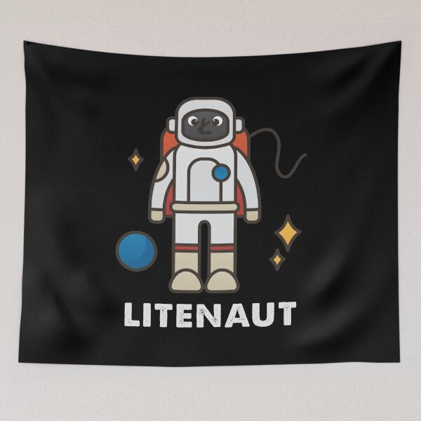 Artikelvorschau, Litecoin Face LTC Astronaut Litenaut Kryptowährung HODL entworfen und verkauft von trendo.