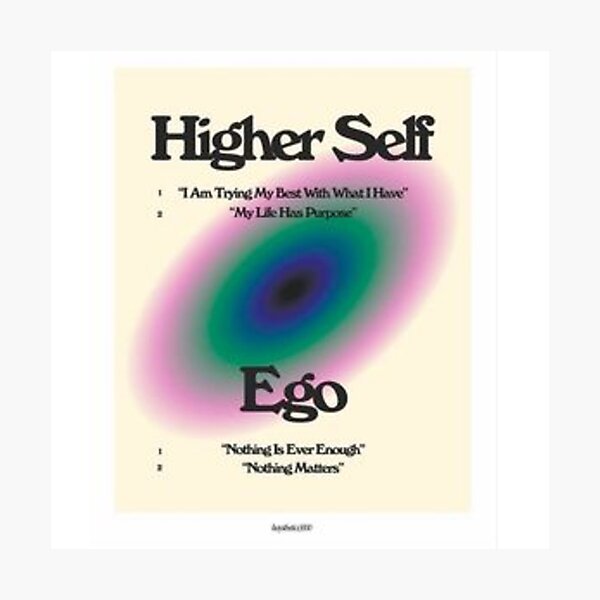 Item preview, higher self vs ego designed and sold by nataliabrito.