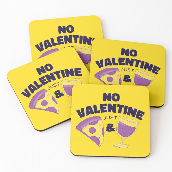 Item preview, No Valentine Just Pizza And Wine designed and sold by arrowroses.