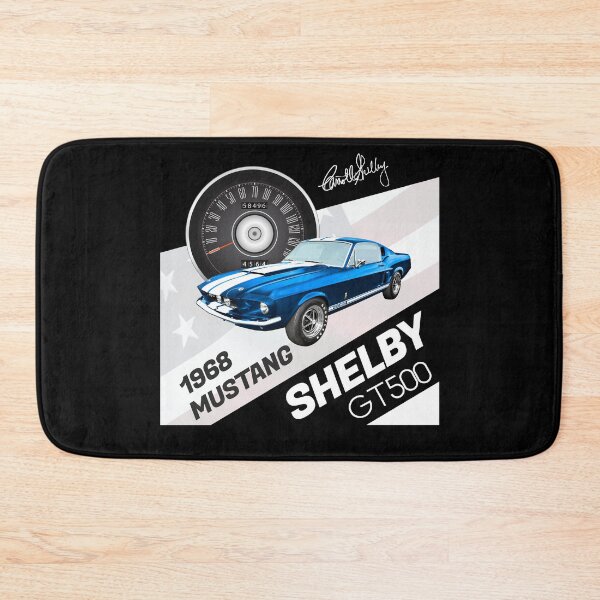 Item preview, Ford Mustang Shelby GT500 - Acapulco Blue Retro Design -Light version designed and sold by blackwolfpixels.