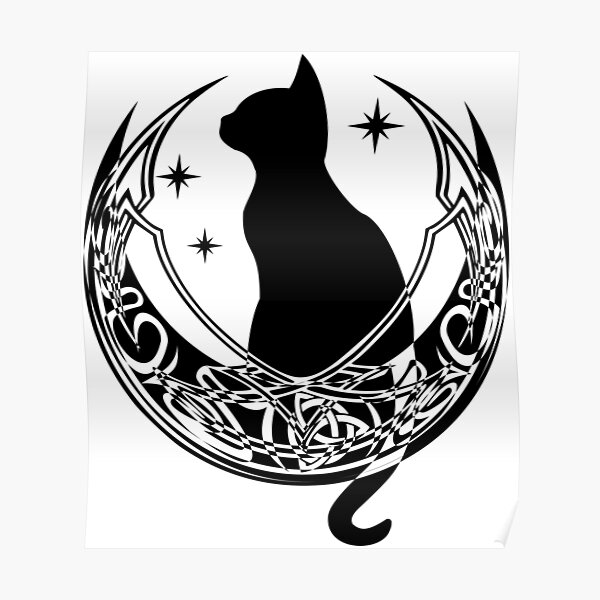 Sith Cat Quarter Sleeve Celtic Tattoo Design  LuckyFish Art