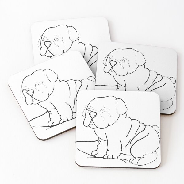 Item preview, Bulldog that you can color in designed and sold by MoonlitMadnessDesigns.