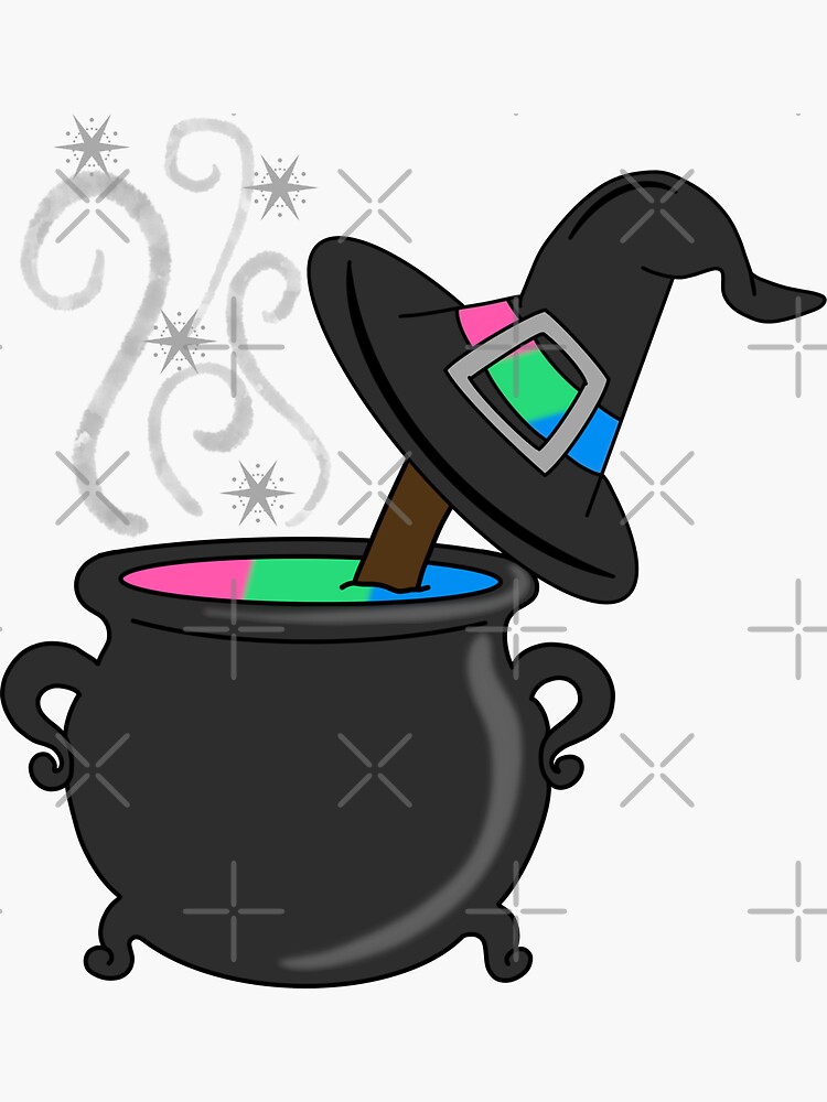 Polysexual Pride Potion Cauldron Sticker For Sale By Nerdycupcake559