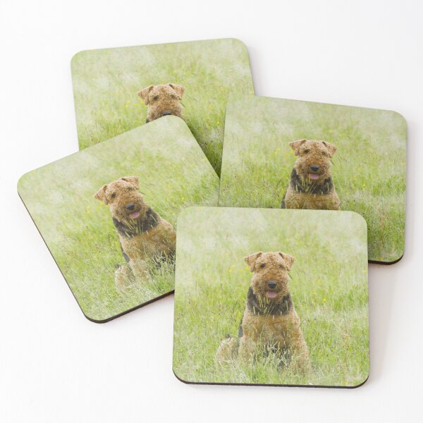 Item preview, Airedale Terrier Watercolour Photograph designed and sold by Jane Stanley Photography.