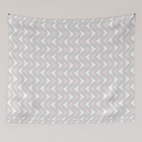 Item preview, Grey and Pink Triangles designed and sold by MyasMakings.