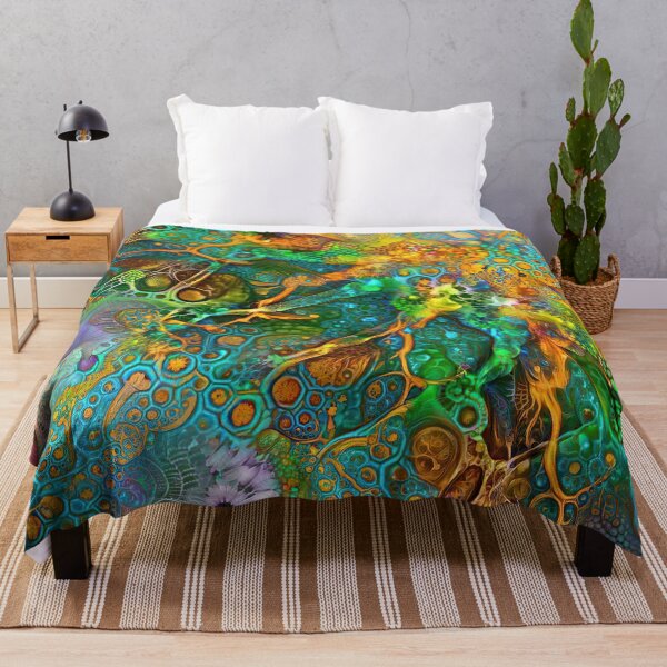 Item preview, Deepdream floral fractalize space galaxy abstraction designed and sold by blackhalt.